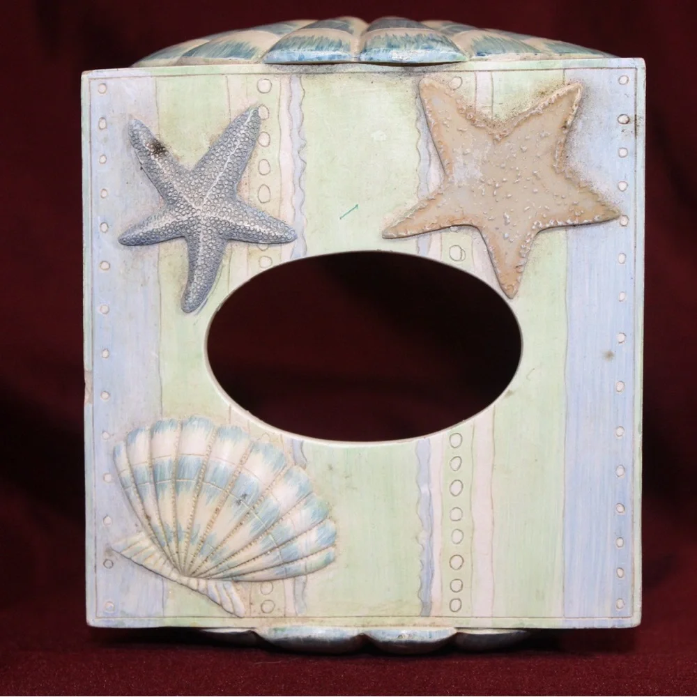 Laguna Boutique Beach Themed Resin Tissue Holder